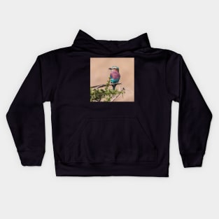 Lilac-Breasted Roller Kids Hoodie